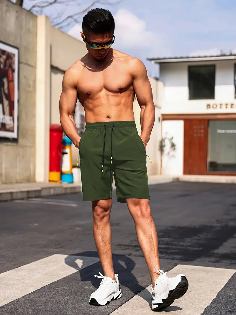 James – åndbare shorts med lynlåslommer