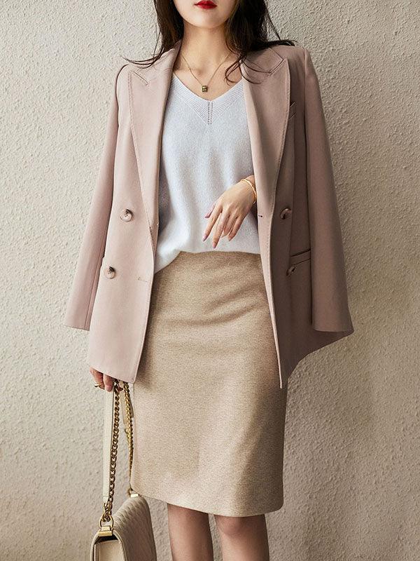 Alison | cashmere striktrøje med v-hals