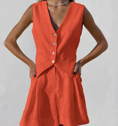 Todelt - ensemble med vest