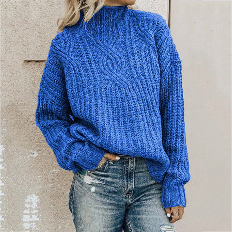 Amanda | oversize rullekrave sweater