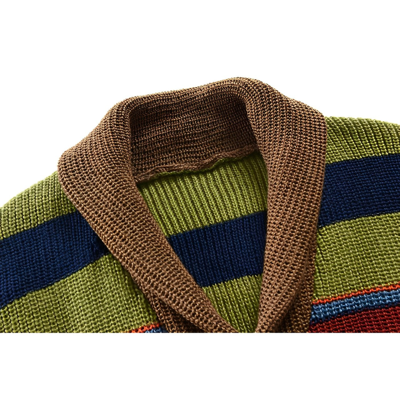 Herre retro vest med farveblokke og knaplukning