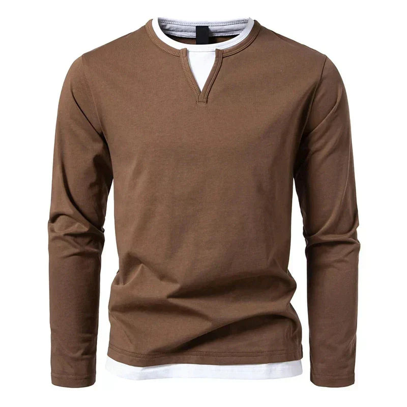 Diego langærmet - Henley