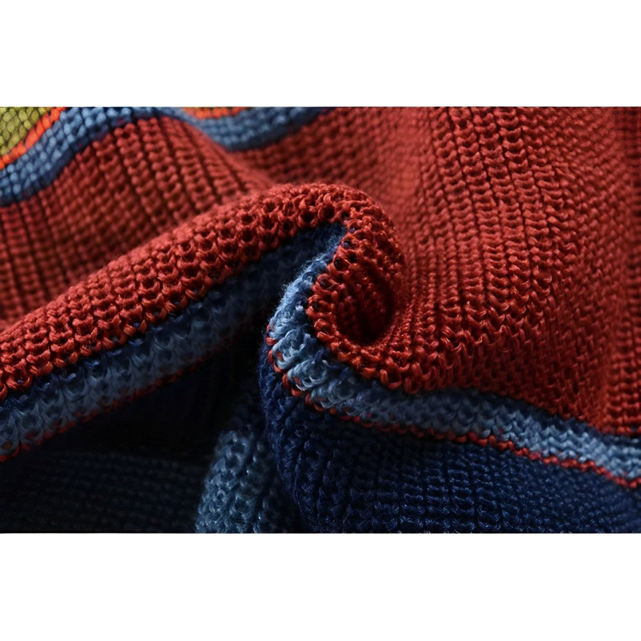 Herre retro vest med farveblokke og knaplukning