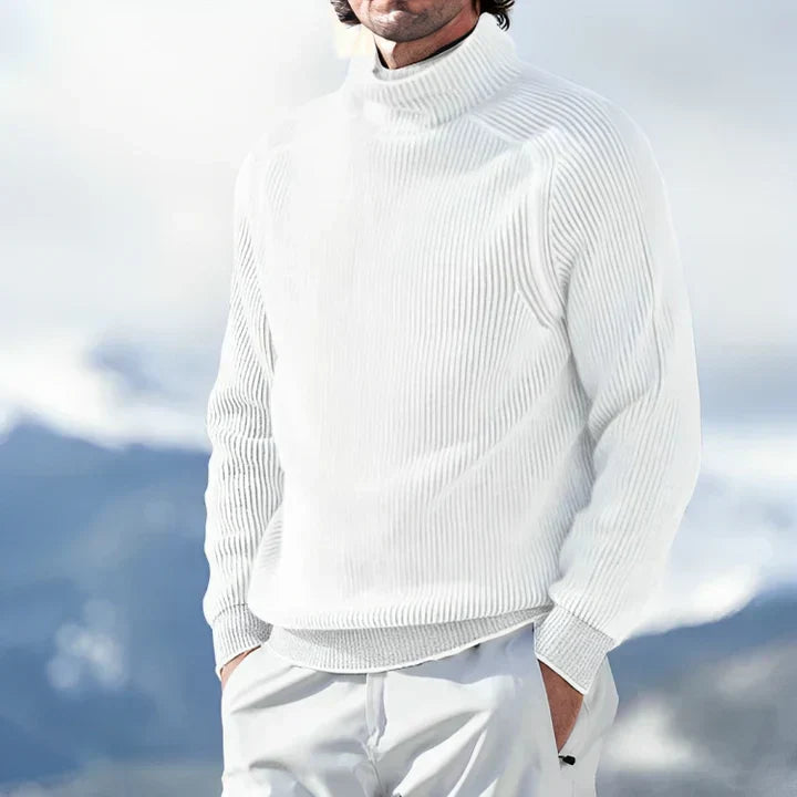 Pierre - sweatshirt med rullekrave