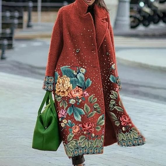 Alessia - uldfrakke med lange revers