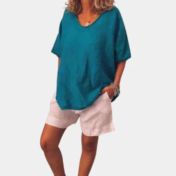 Komfortabel og oversized t-shirt til kvinder