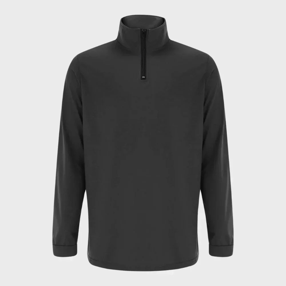Varm herresweater med lynlås