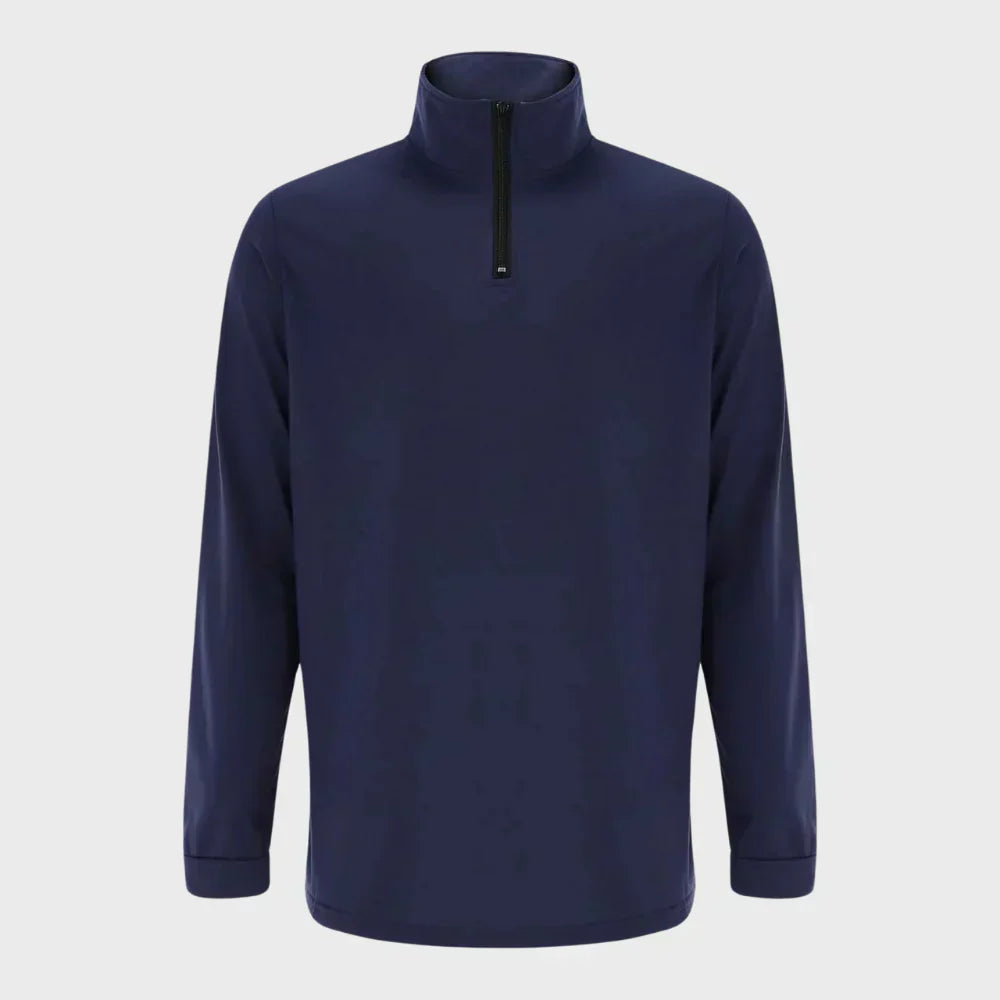Varm herresweater med lynlås
