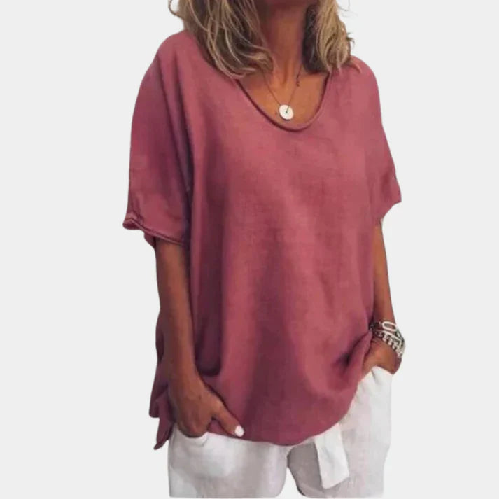 Komfortabel og oversized t-shirt til kvinder