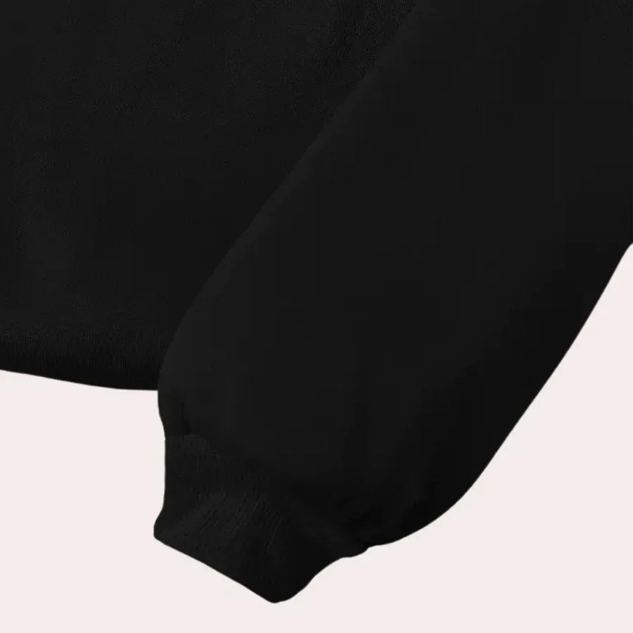 Afra – halloween sweater med rund hals og græskarmotiv til kvinder