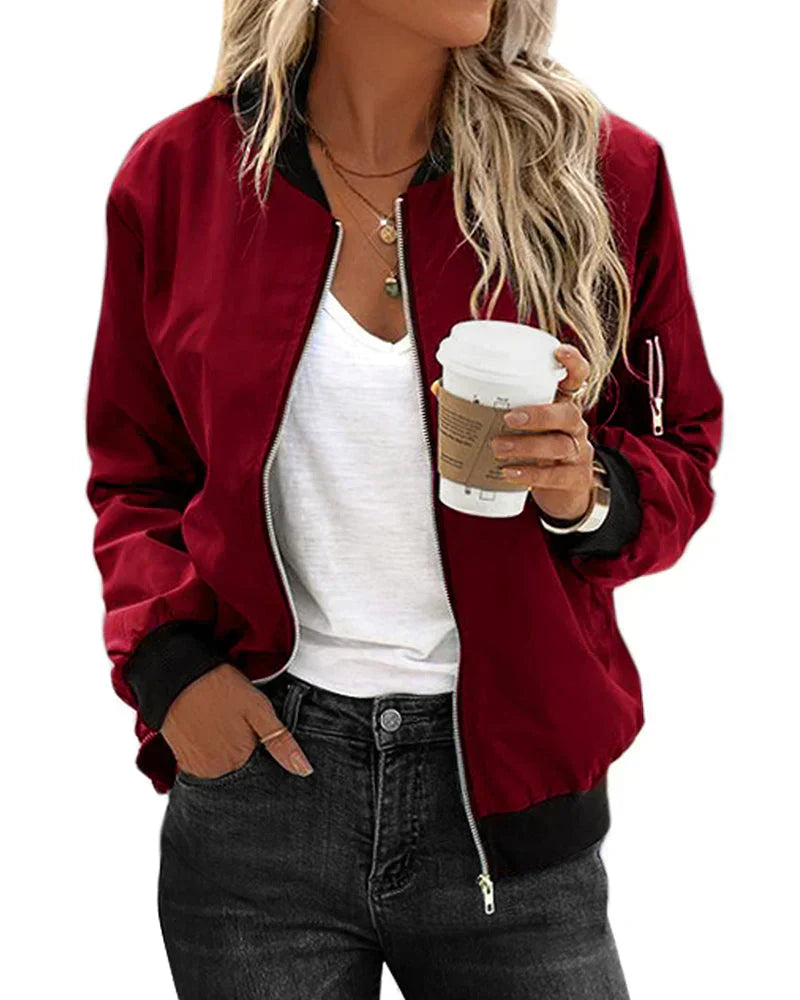 Stilfuld streetwear bomberjakke - henia