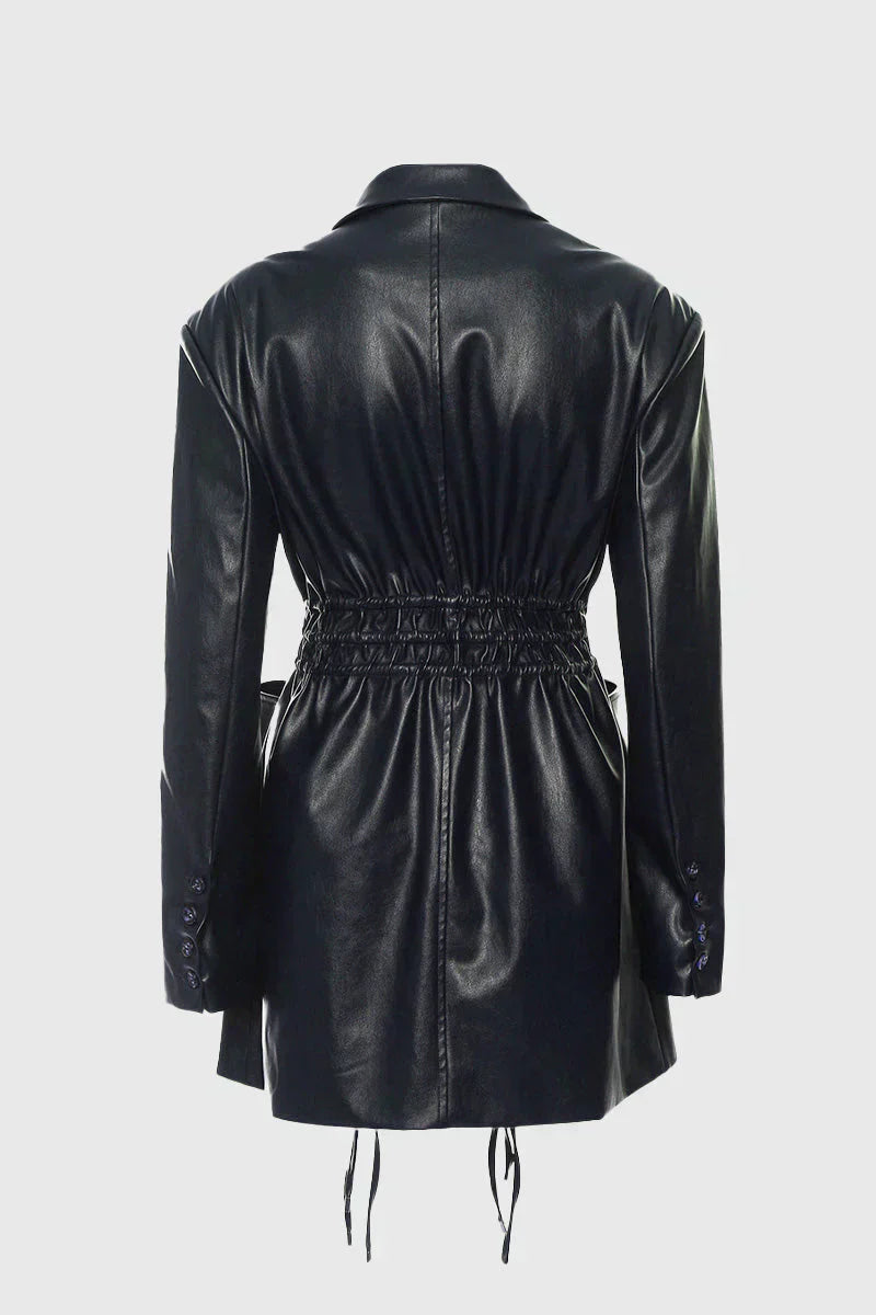 Amelia - lang jakke med lommer