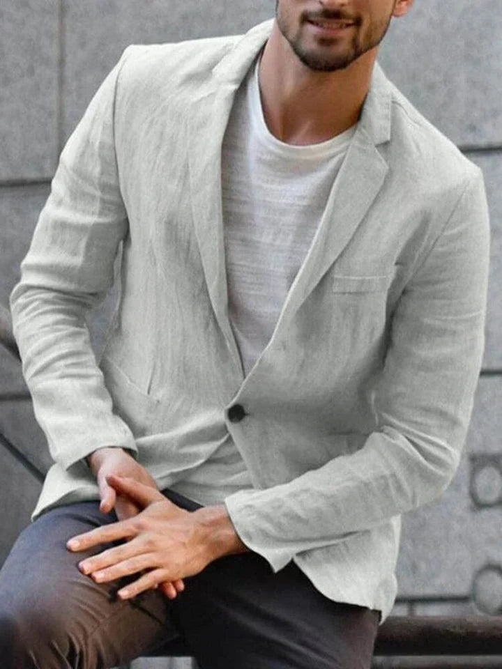Moderne - hør blazer til den trendbevidste mand