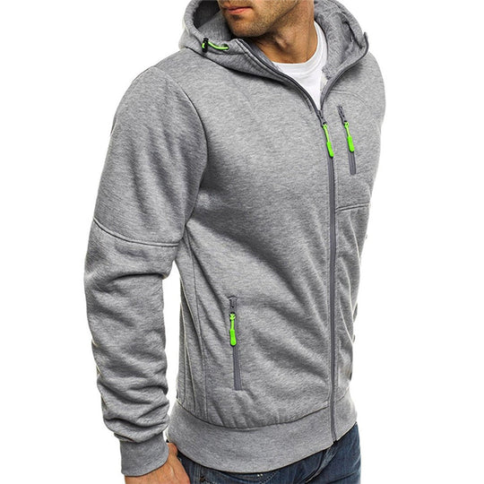 Jacks - herre sweatshirt med hætte og lynlås