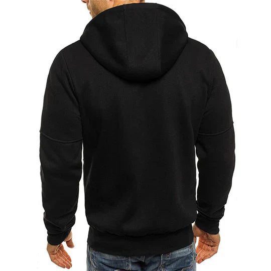 Jacks - herre sweatshirt med hætte og lynlås
