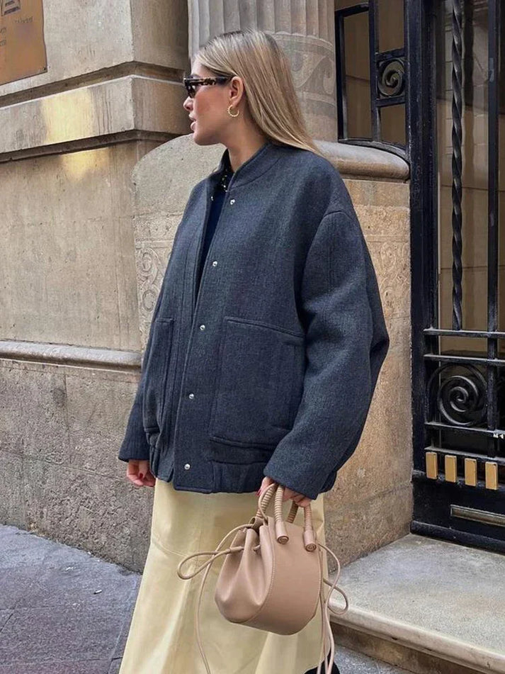 Mazie - moderigtig damejakke i oversize