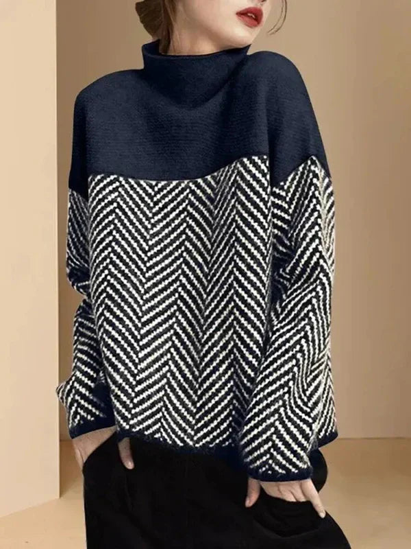 Lauren | høj krave løs blød sweater