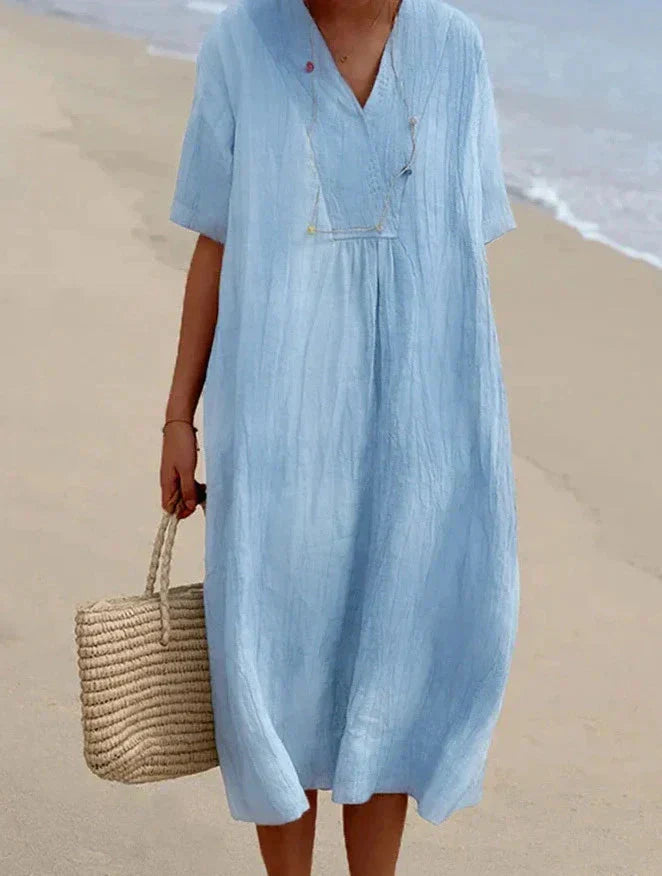 Luftig sommerkjole i boho-stil – lethed og komfort
