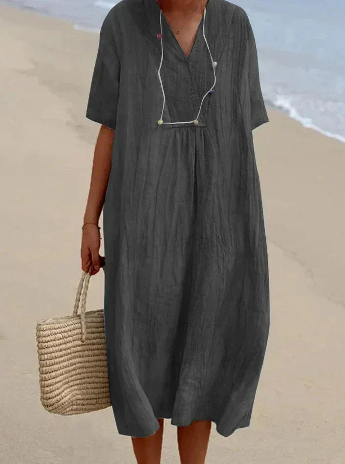 Luftig sommerkjole i boho-stil – lethed og komfort