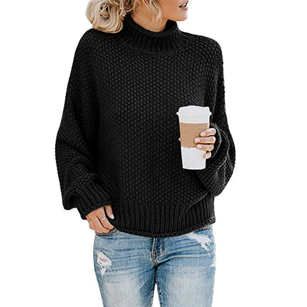 Rovie | tyk sweater med høj halsudskæring
