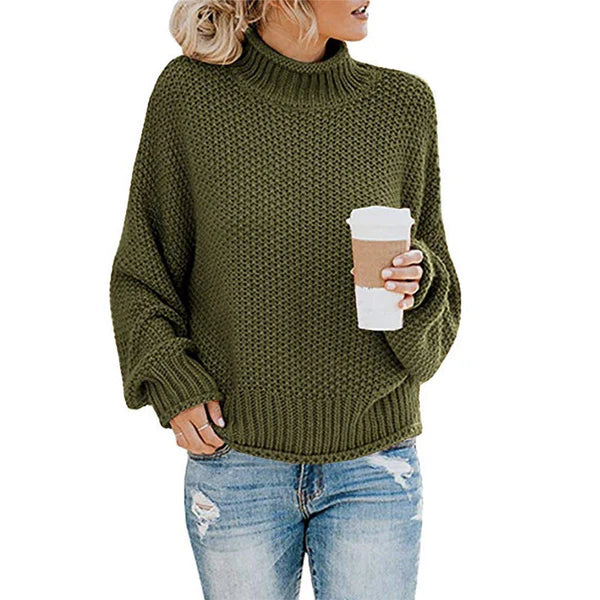 Rovie | tyk sweater med høj halsudskæring