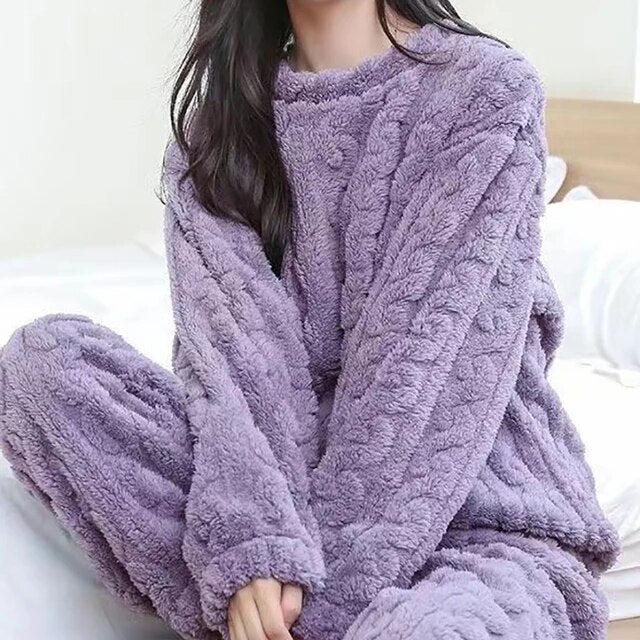 Hyggeligt pyjamassæt i to dele