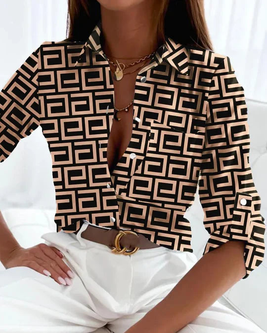 Carina - maritim stribet bluse