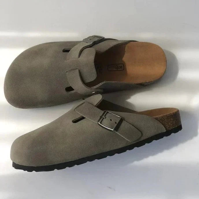 Premium unisex læder boston sandaler: stil og kvalitet i ét