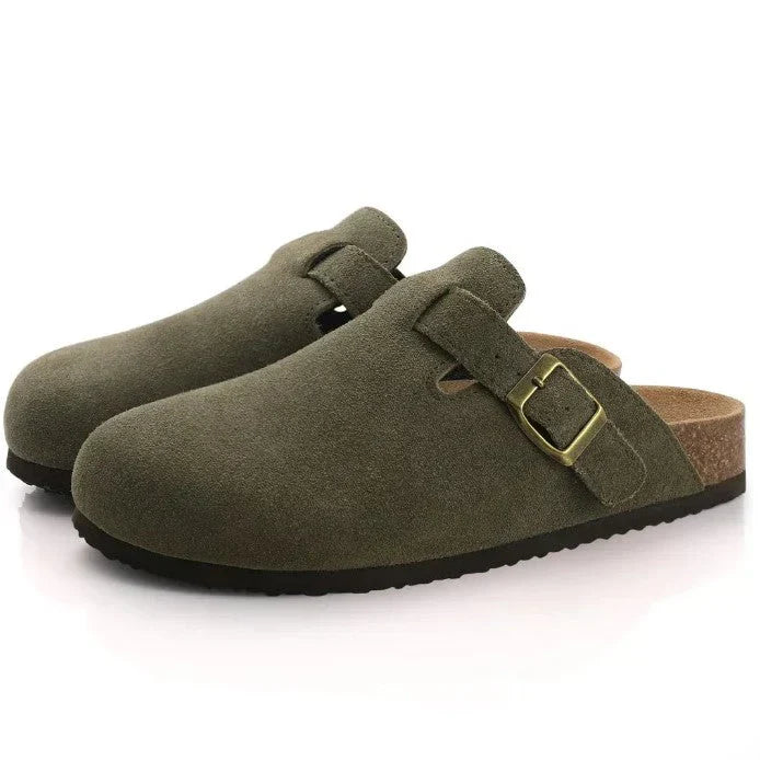 Premium unisex læder boston sandaler: stil og kvalitet i ét
