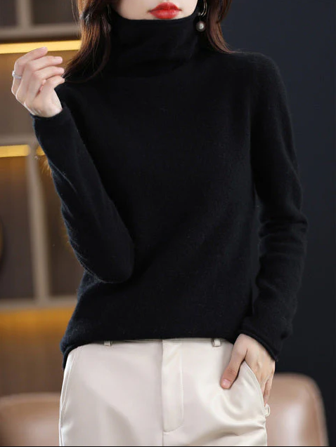 Helena vinterchic: rullekrave i ren uld for stilfuld elegance