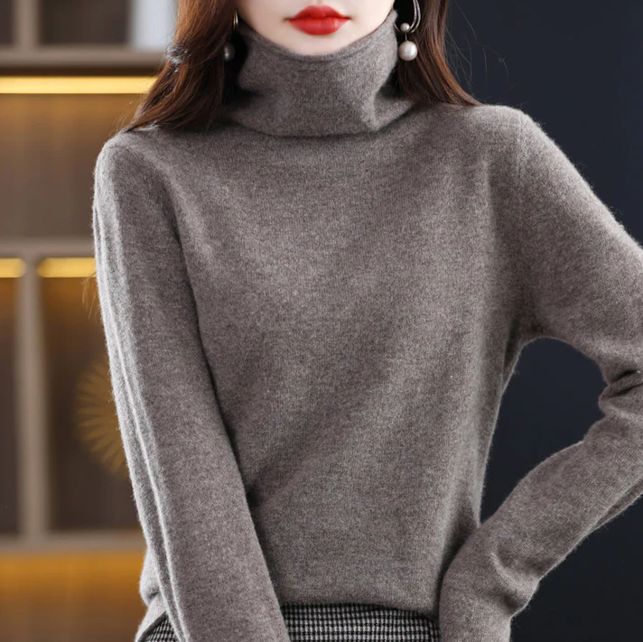 Helena vinterchic: rullekrave i ren uld for stilfuld elegance