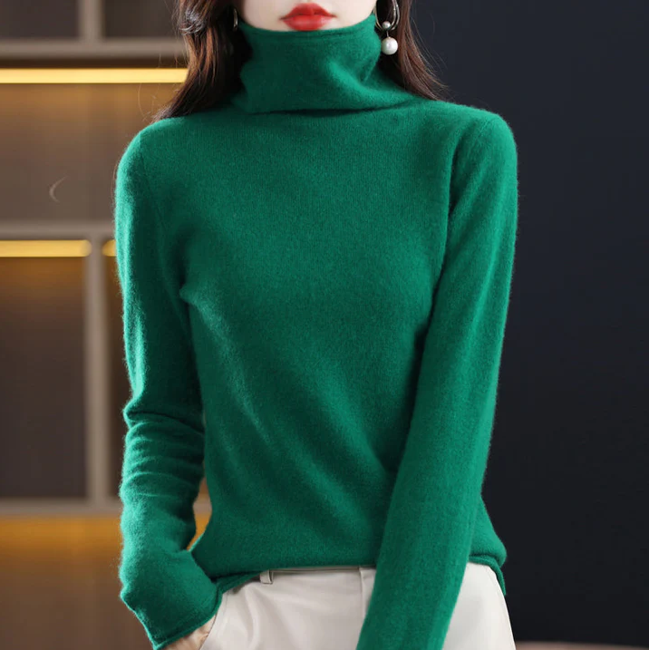 Helena vinterchic: rullekrave i ren uld for stilfuld elegance