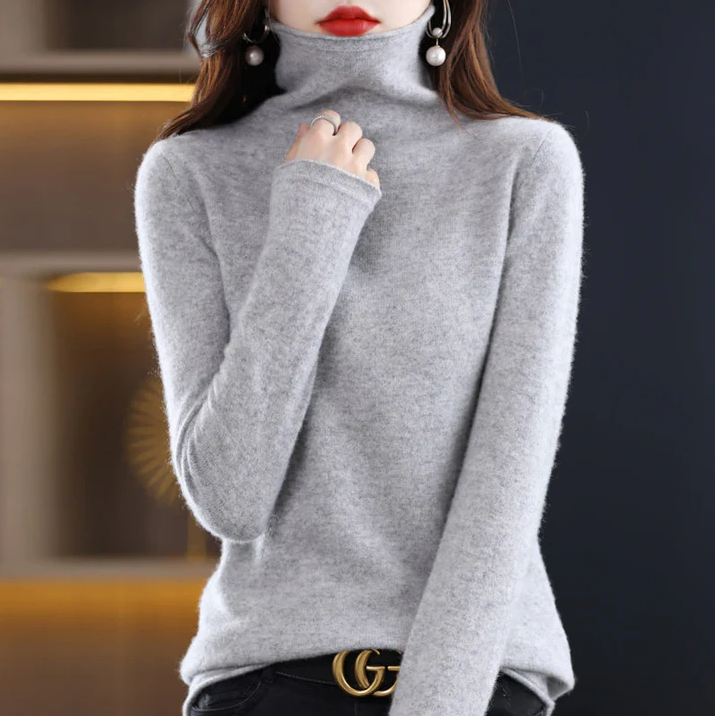Helena vinterchic: rullekrave i ren uld for stilfuld elegance