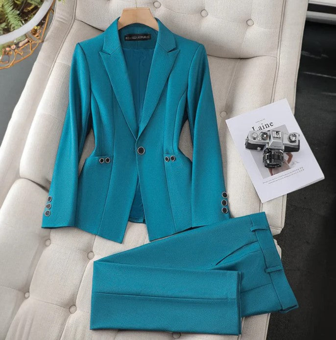 Laura - elegant sæt blazer og bukser