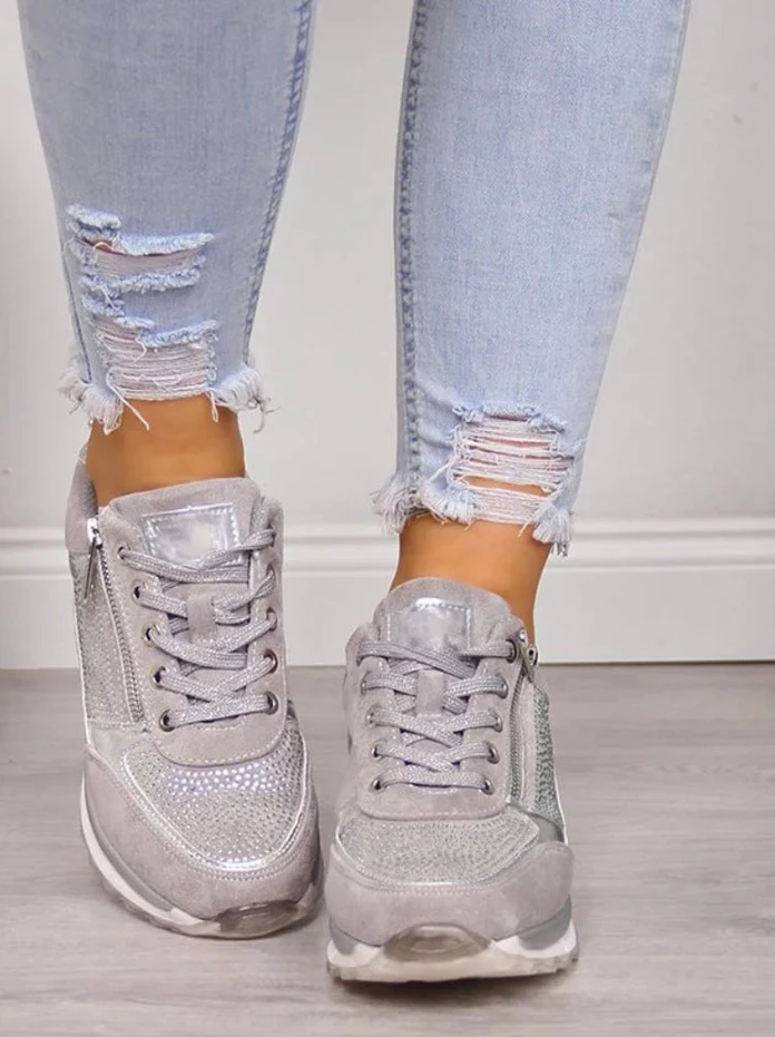 Ortopædiske sneakers med lynlås lukning