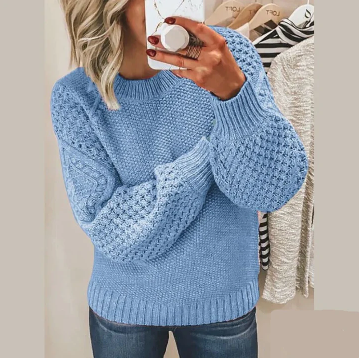 Emily - sweater lavet af blød strik