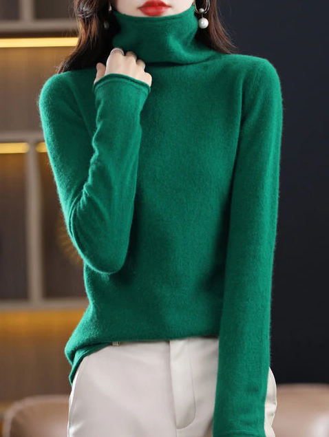 Helena vinterchic: rullekrave i ren uld for stilfuld elegance