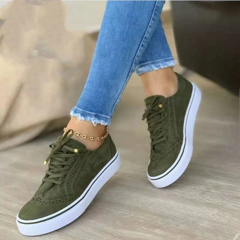 Ava - ortopædisk elegant sort sneaker
