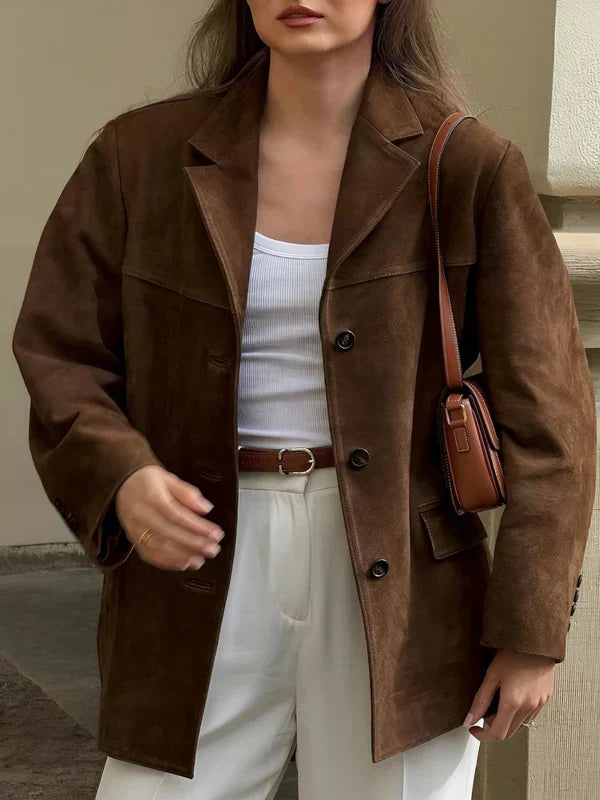 Banbury | blazer i ruskind