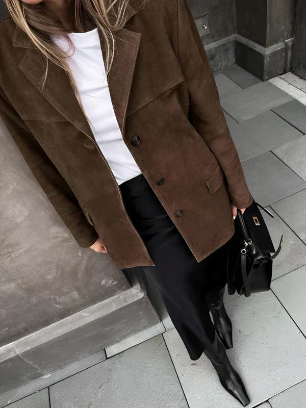 Banbury | blazer i ruskind