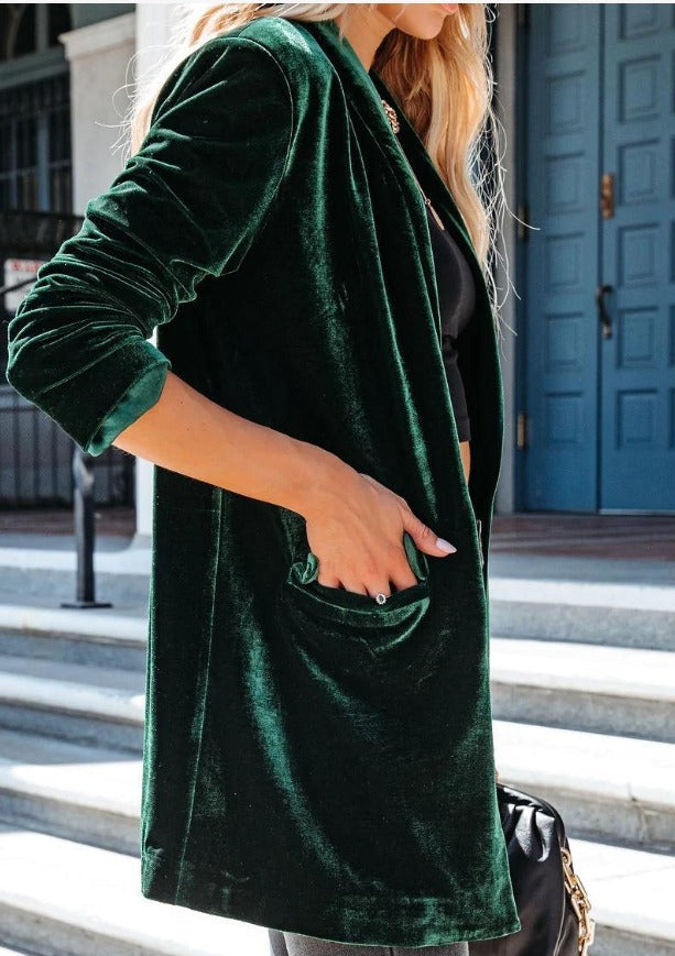 Blazer i fløjl