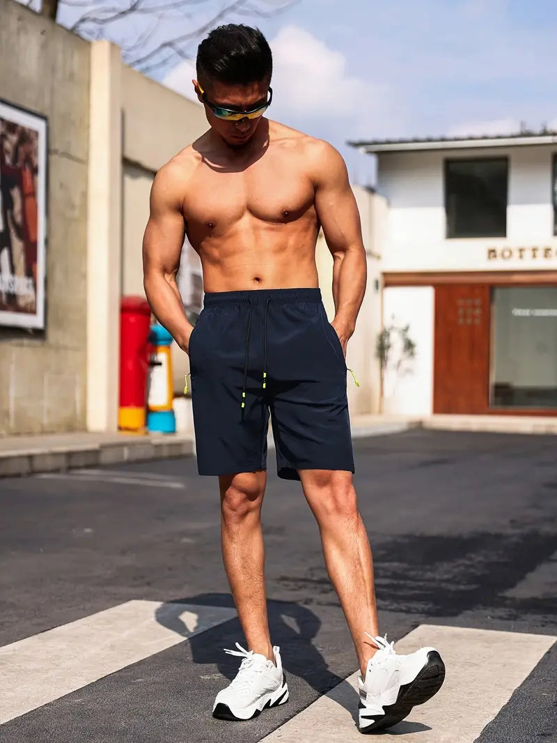 James – åndbare shorts med lynlåslommer