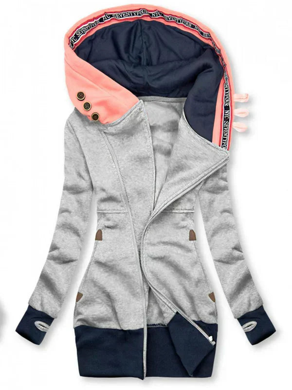 Pian - varm, oversize sweatshirt med lange ærmer