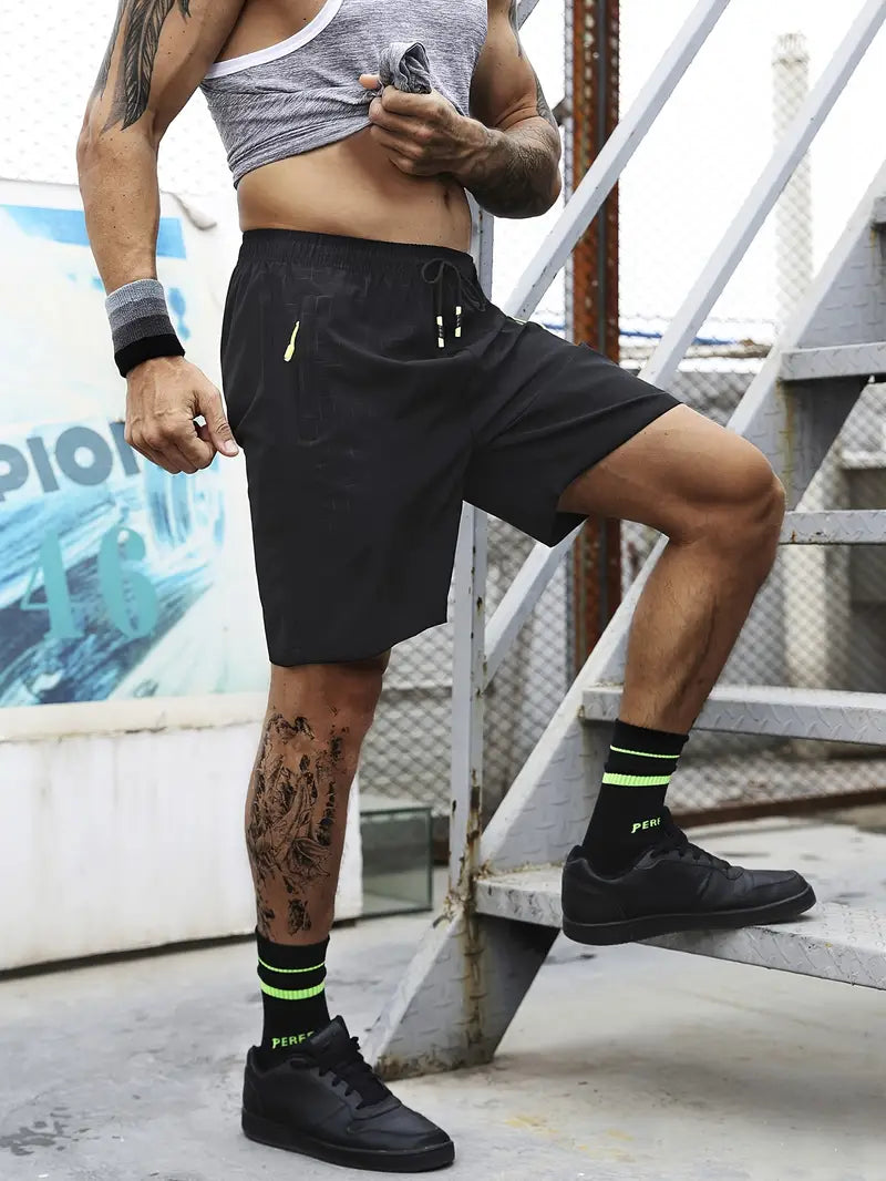 James – åndbare shorts med lynlåslommer
