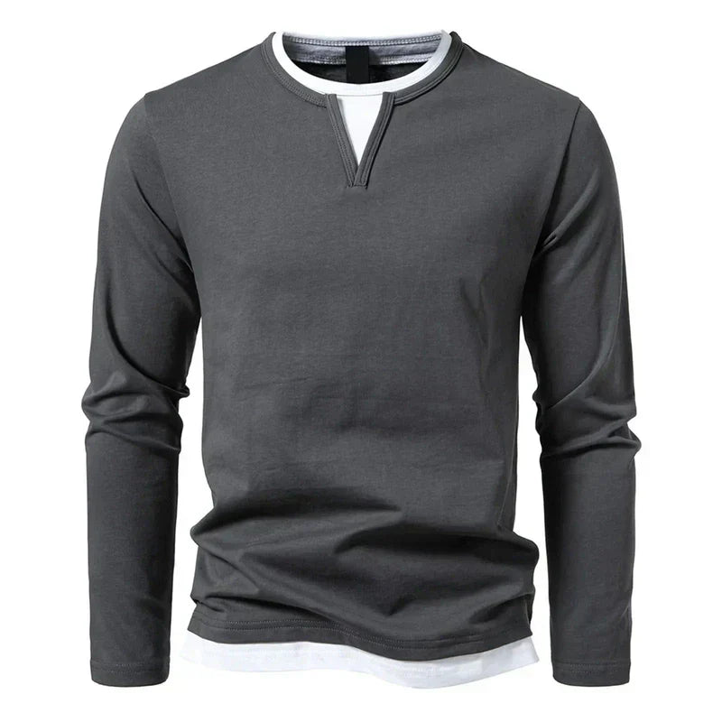 Diego langærmet - Henley