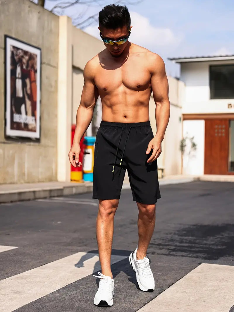James – åndbare shorts med lynlåslommer