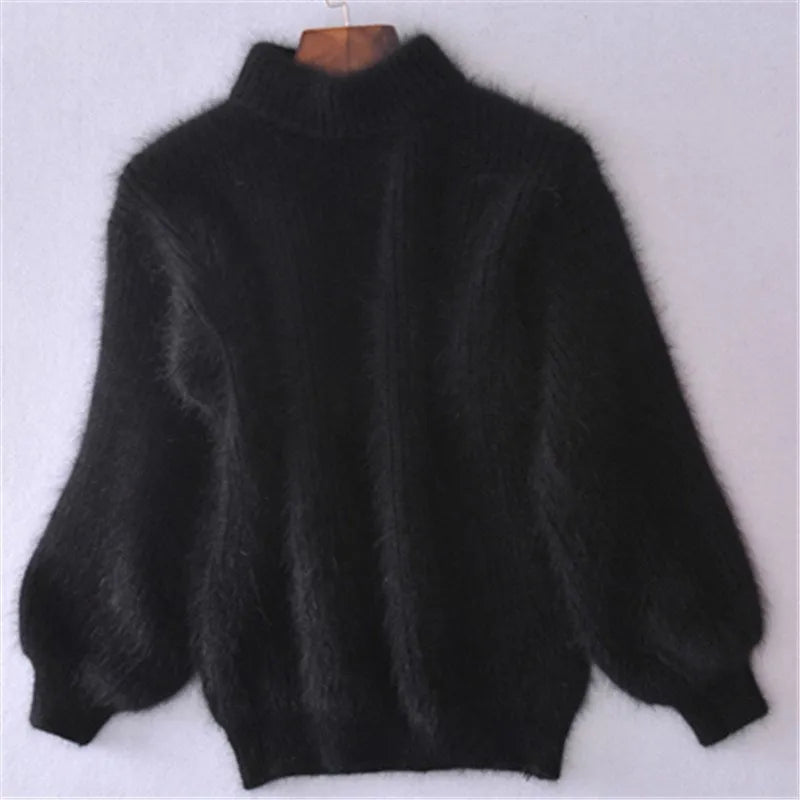 Brenda| vintage sweater i angora stil