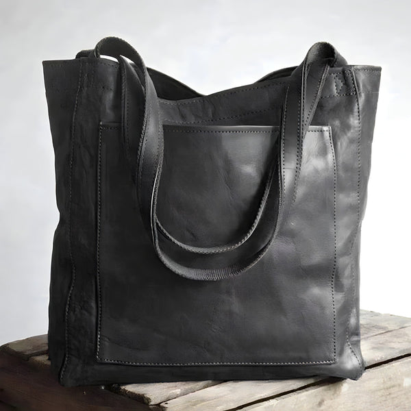 Lea | vintage håndtaske i læder
