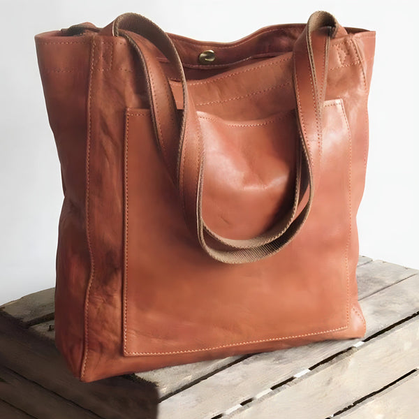 Lea | vintage håndtaske i læder