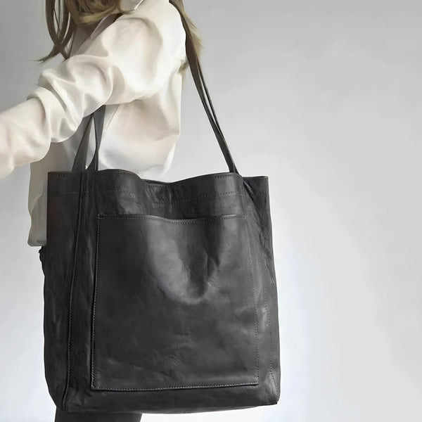 Lea | vintage håndtaske i læder